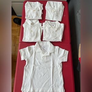 Baby gap white polo shirt uniform xs